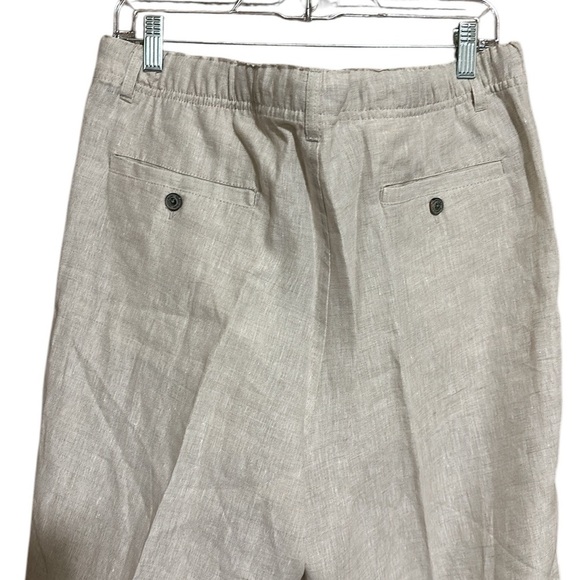 Tasso Elba NWOT Island Woman's Cream 100% Linen
Wide Leg Pants Sz XL Drawstring - Picture 5 of 6